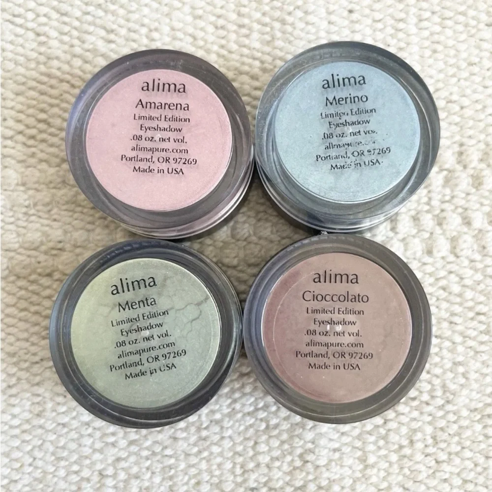 Alima Pure Mineral Eyeshadow Set Of 4 Clean Beauty New Sealed
